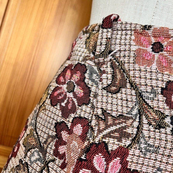 Vintage Glen Of Michigan Tapestry Midi Length Split Skirt Retro RARE - Picture 7 of 11